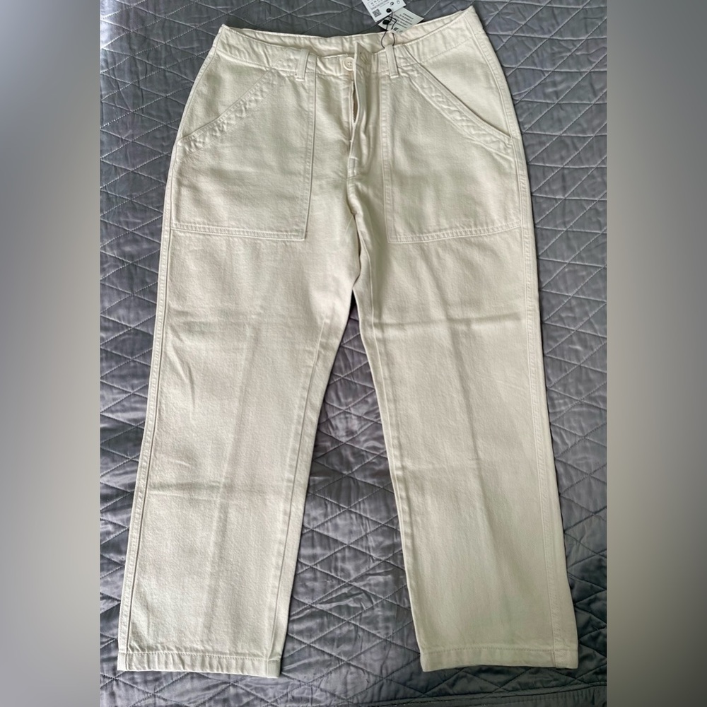 Zara Off-White Trousers
